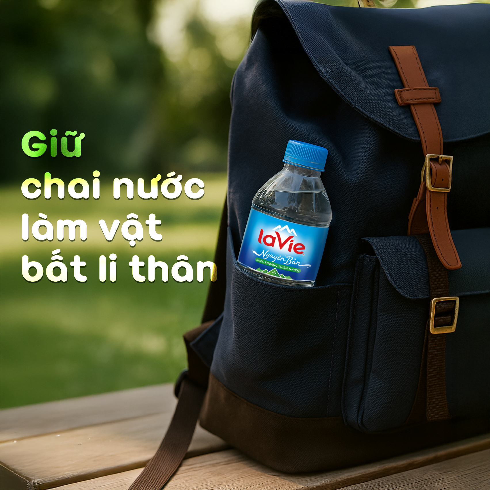 Giữ chai nước làm vật bất li thân