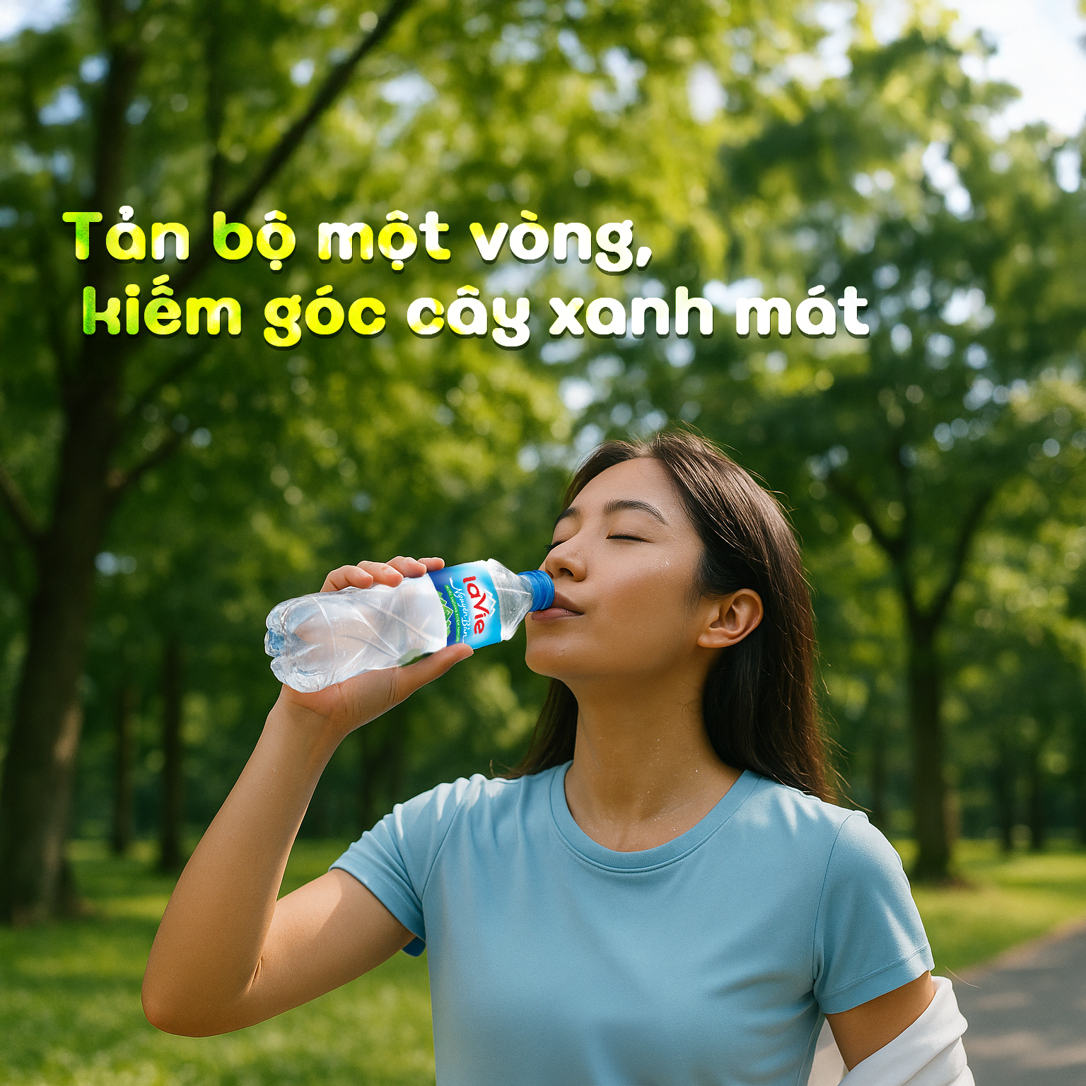 Tản bộ một vòng, kiếm góc cây xanh mát