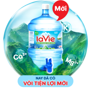 [Chỉ Miền Nam] Nước khoáng thiên nhiên La Vie 18.5L (Bình Vòi)