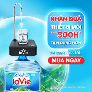 [Chỉ KHÁCH HÀNG MỚI] Mua 3 bình La Vie 19 L tặng Black Advance
