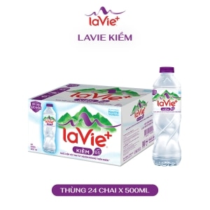 La Vie+ Kiềm 500ml (Thùng 24 chai) | La Vie+ Kiềm có khoáng thiên nhiên