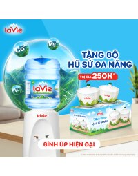 [Chỉ KH mới] Mua 3 Bình Nước Khoáng Thiên Nhiên La Vie ÚP tặng BỘ HŨ SỨ ĐA NĂNG TRỊ GIÁ 250K