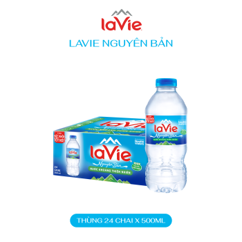 Nước khoáng thiên nhiên LaVie 350ml (24 chai/thùng) miền Nam 