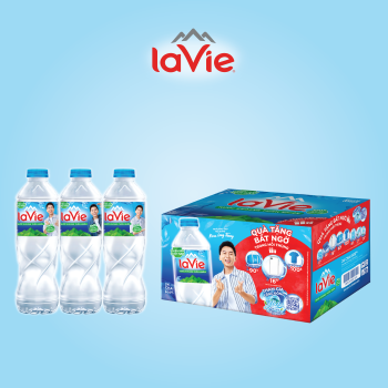 Nước khoáng thiên nhiên Lavie 500ml (24 chai/thùng) - Khuyến Mãi miền Bắc