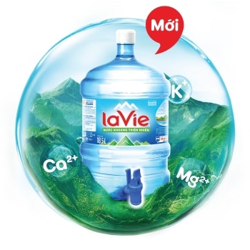 Bình nước Lavie có vòi 18.5L - Nước khoáng thiên nhiên