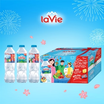 Nước khoáng thiên nhiên Lavie 500ml (24 chai/thùng) - Khuyến Mãi miền Bắc