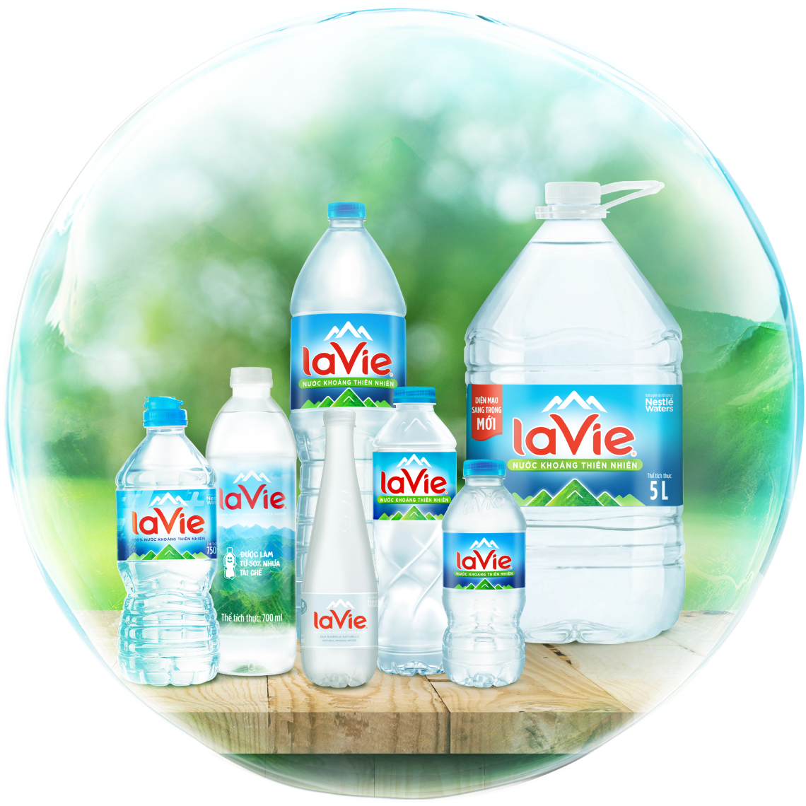 chai nước khoáng lavie