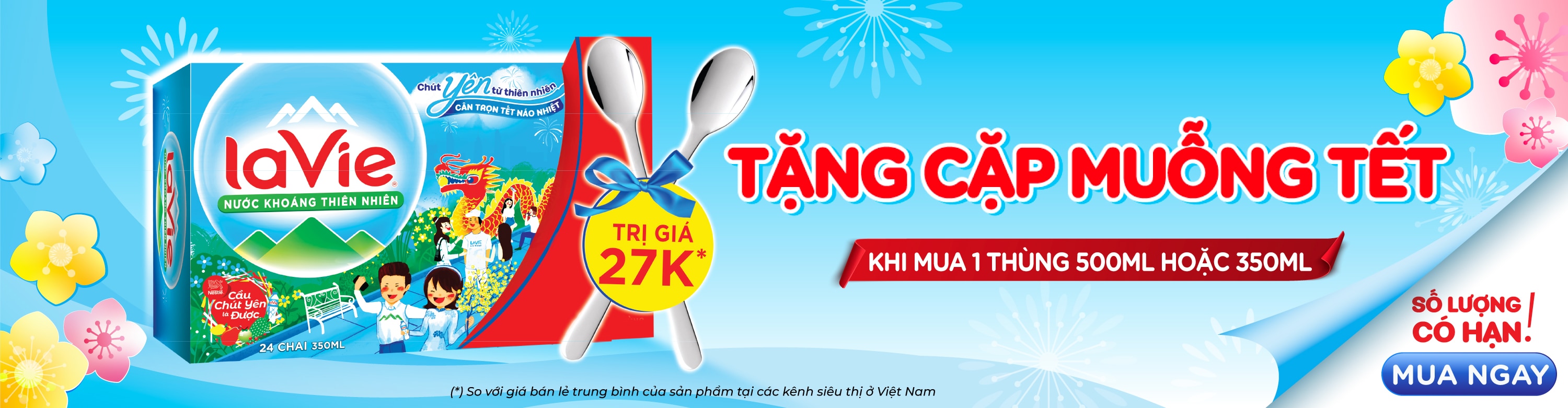 Lavie khuyến mãi tặng cặp muỗng Tết